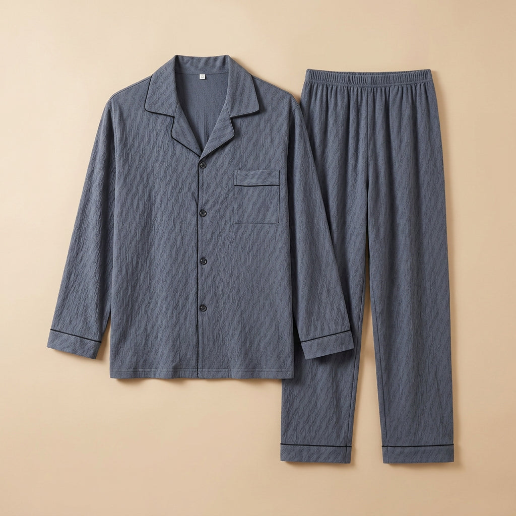 CHASON Men’s Cardigan Lounge Set