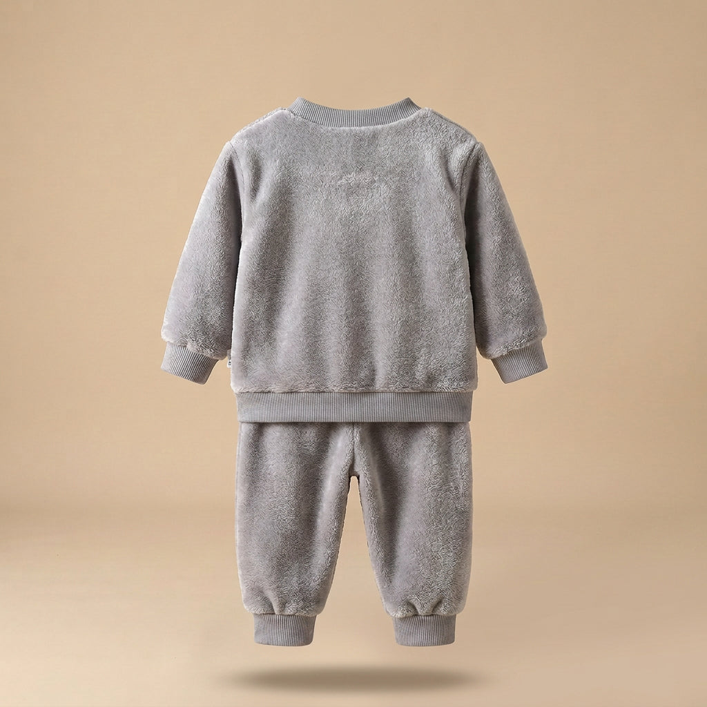 CHASON Kids Flannel Bear Pajama Set (1-6Y)