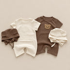 CHASON Short-Sleeve Romper & Hat Set (0–24M)