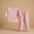 CHASON Kids Pure Color Summer Pajama Set (2-10Y)