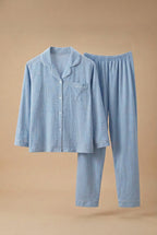 CHASON Women's Long Sleeve Pajama Set