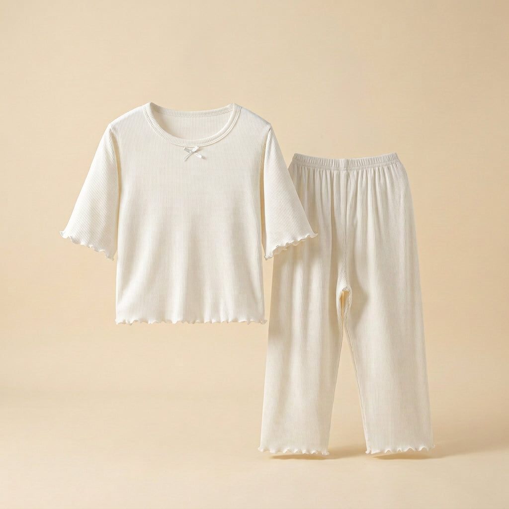 CHASON Kids Pure Color Summer Pajama Set (2-10Y)