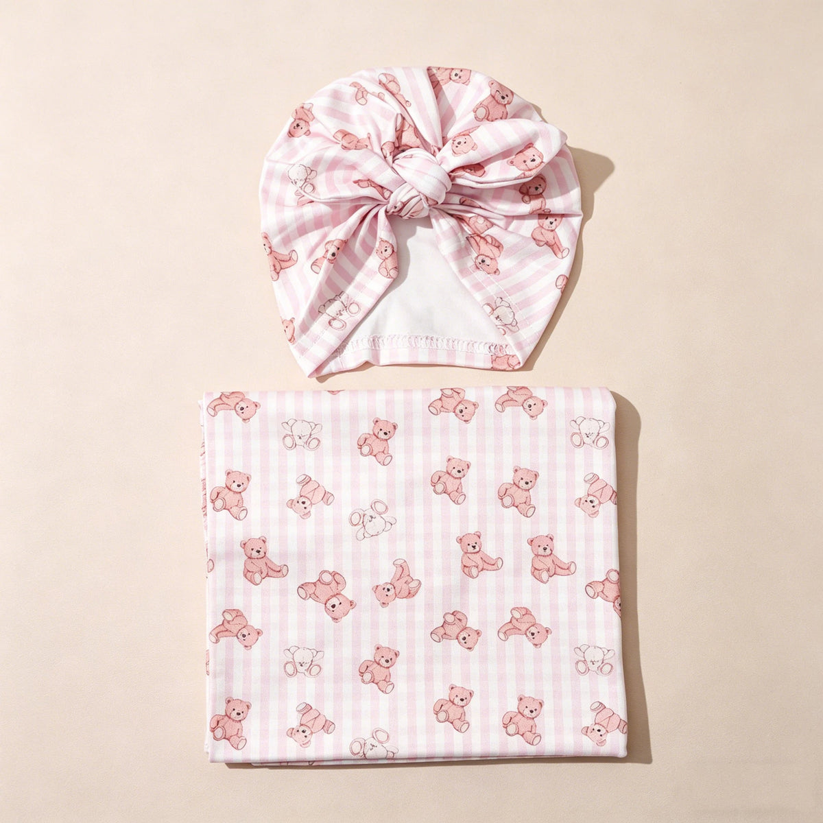 CHASON Baby Swaddle Blanket Set with Hat
