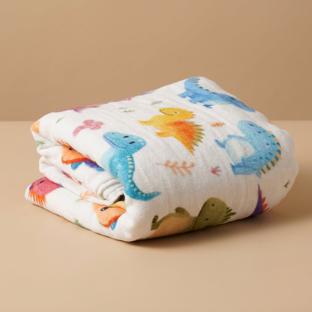 CHASON 6-Layer Muslin Swaddle Blanket