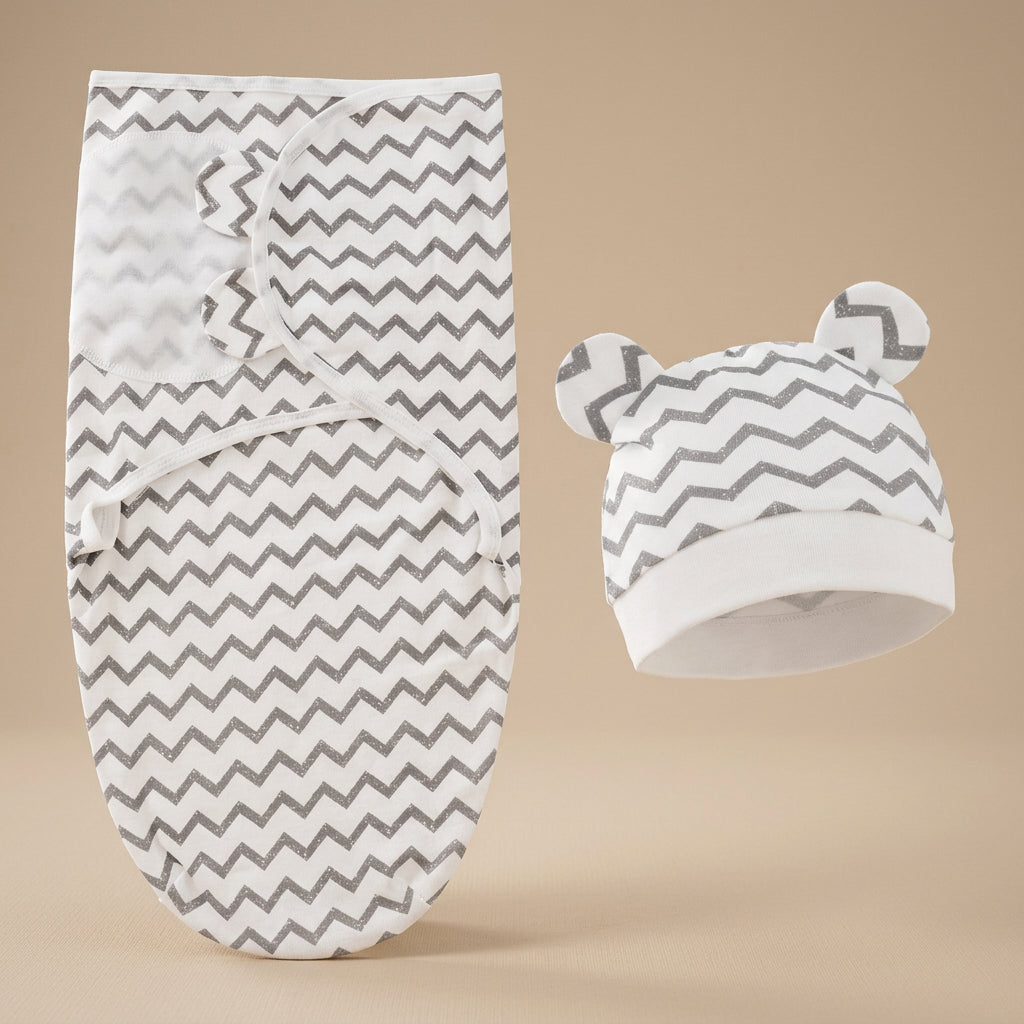 CHASON Baby Blanket Hat Set