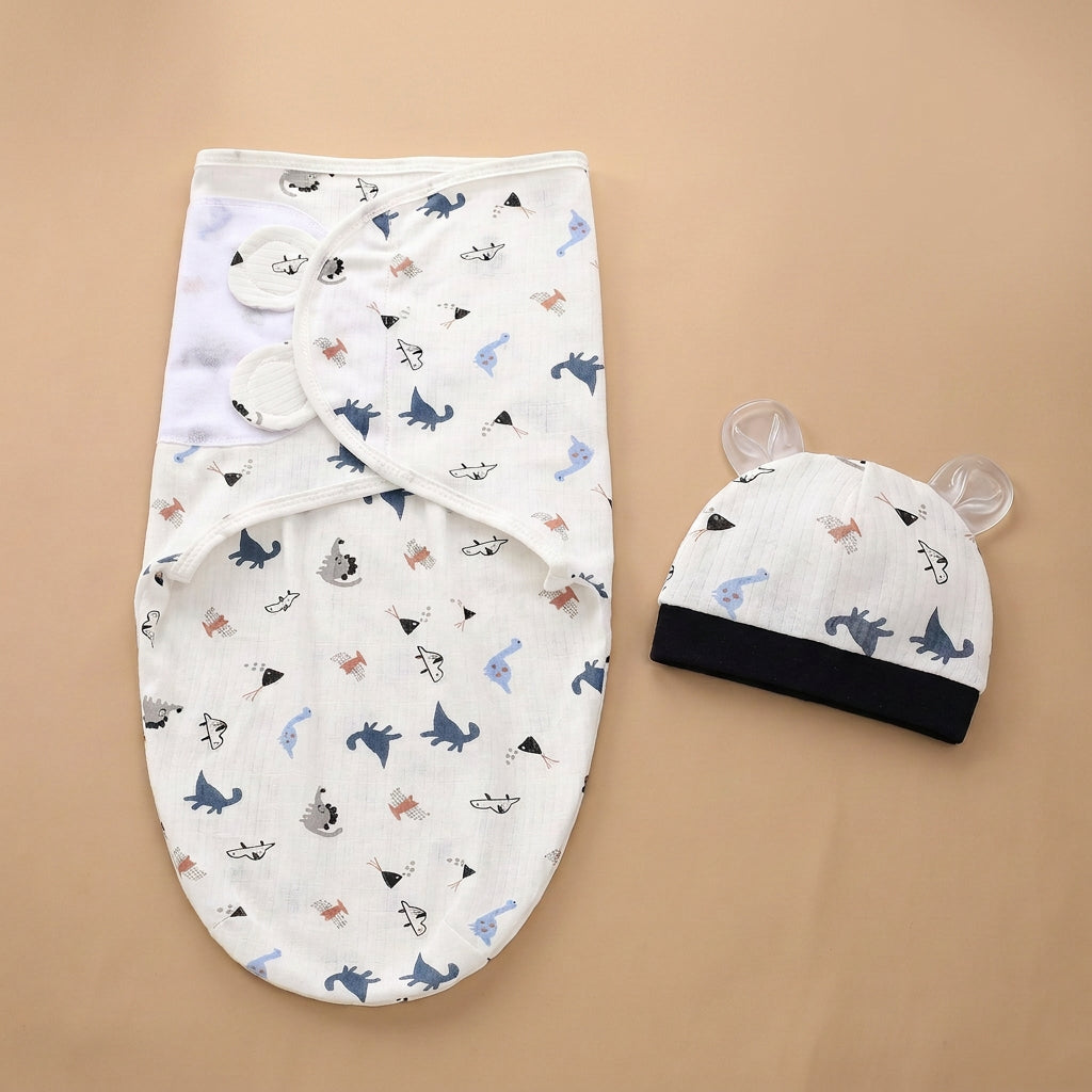 CHASON Baby Blanket Hat Set