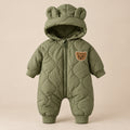 CHASON Cartoon Bear Outerwear Romper (0–12M)
