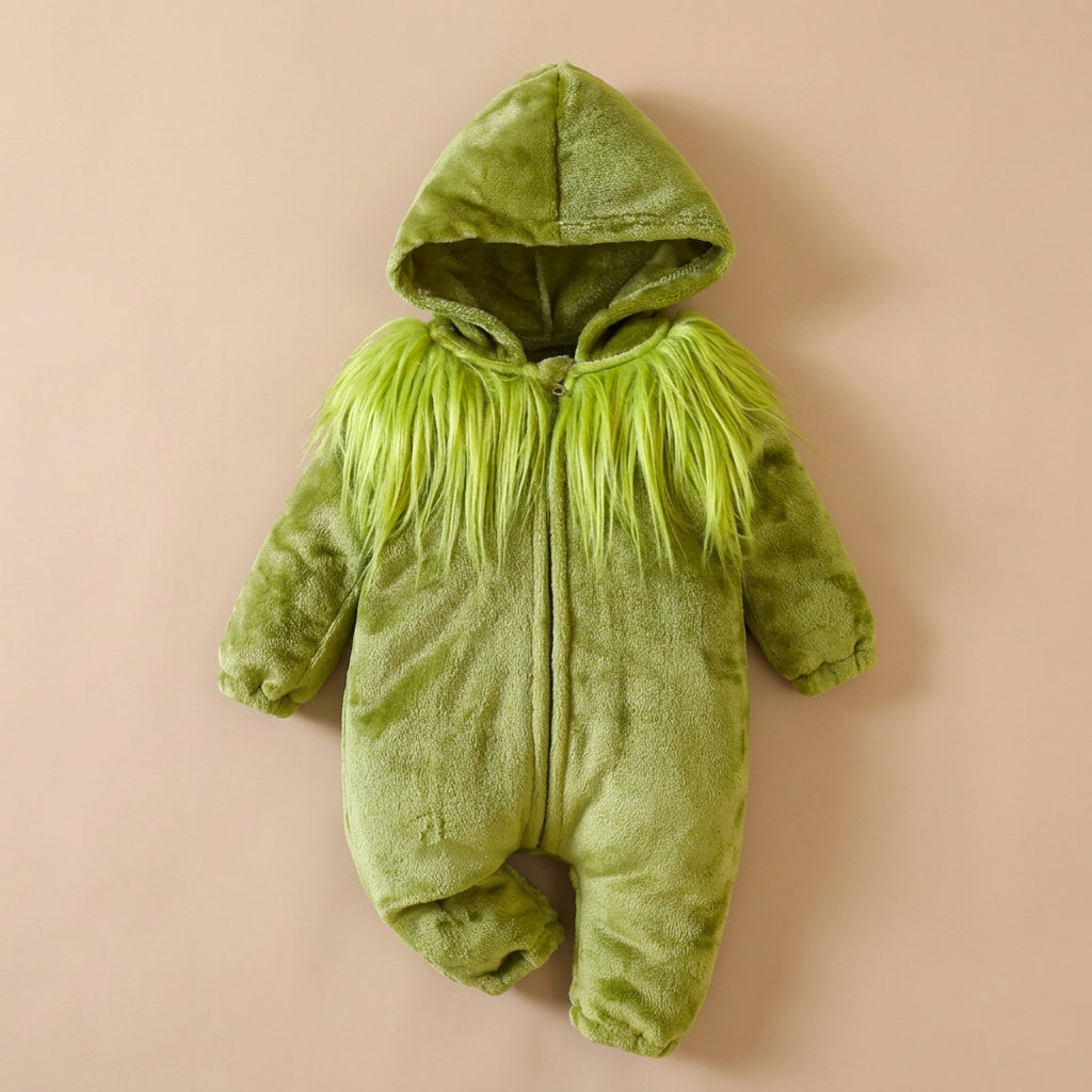 CHASON Christmas Green Monster Costume (0-24M