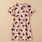 CHASON Kids Cute Printed Nightgown ((7-13Y)