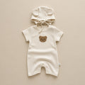 CHASON Short-Sleeve Romper & Hat Set (0–24M)