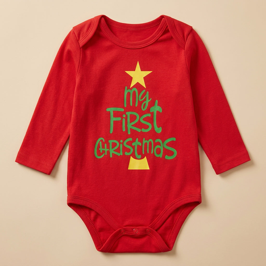 CHASON Baby Red Bodysuit (0-12M)