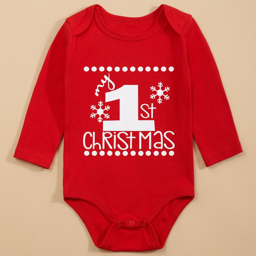 CHASON Baby Red Bodysuit (0-12M)