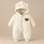 CHASON Cartoon Bear Outerwear Romper (0–12M)