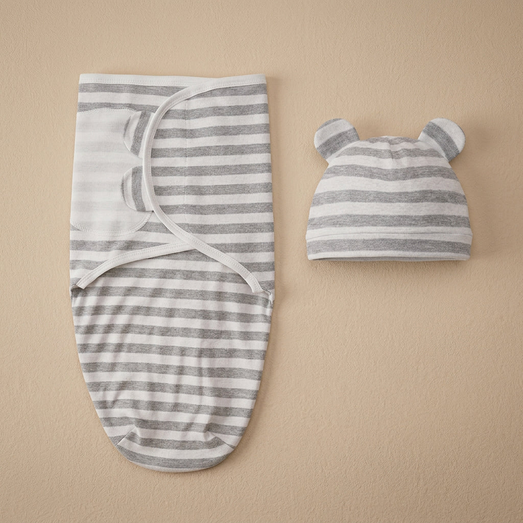 CHASON Baby Blanket Hat Set
