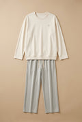 CHASON Men’s 100% Cotton Long-Sleeve Pajama Set