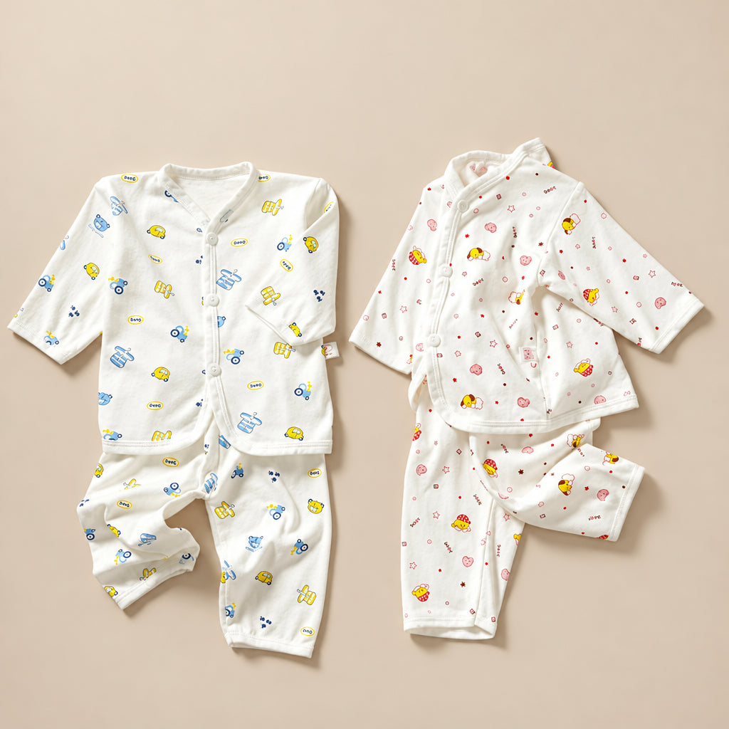CHASON Baby Clothes Long Sleeve Top + Long Pants (0-3M)