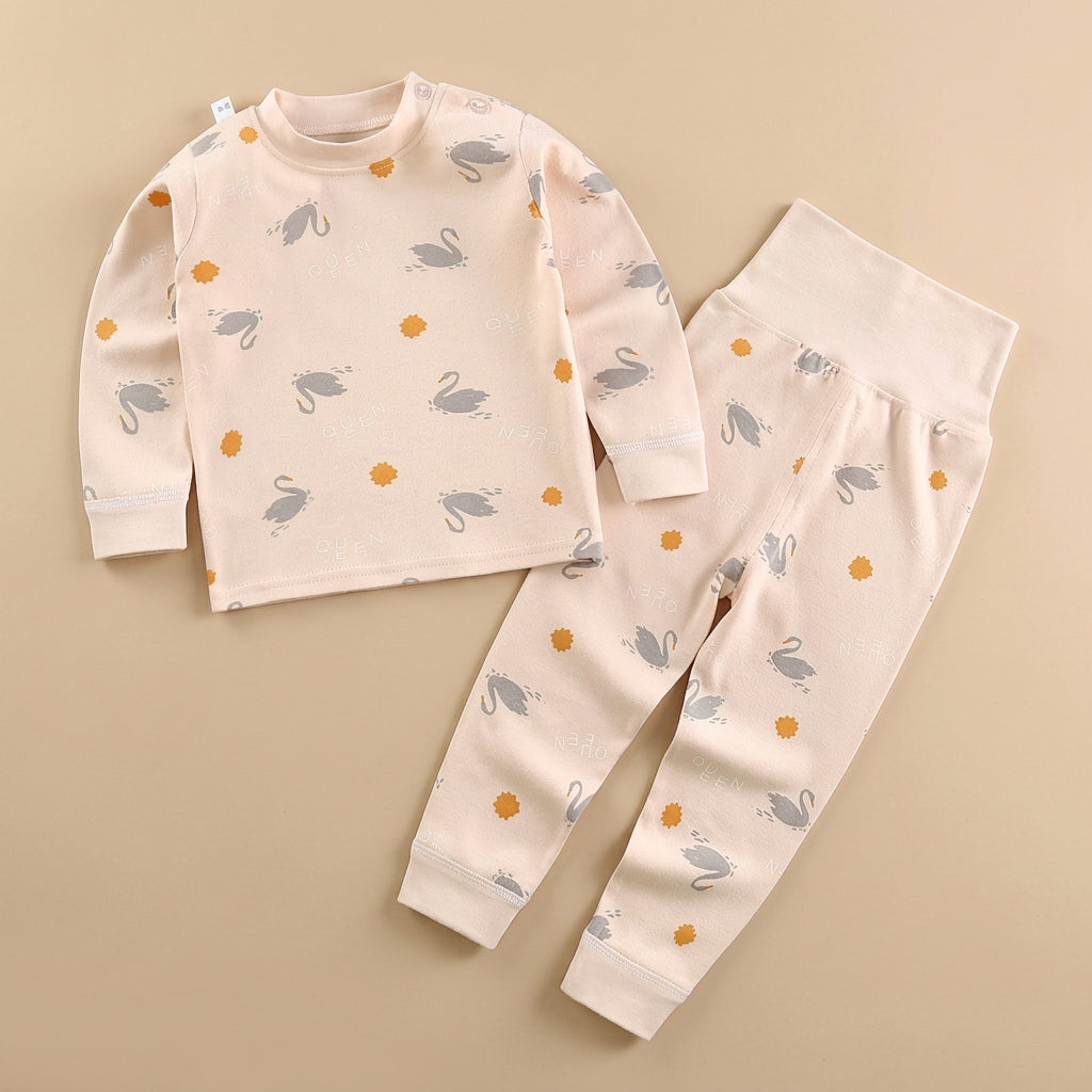 CHASON Kids Cotton High-Waist Pajama Set (9M-6Y)