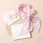 CHASON Baby Swaddle Blanket Hat Set