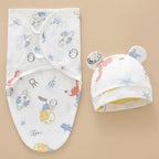 CHASON Baby Blanket Hat Set