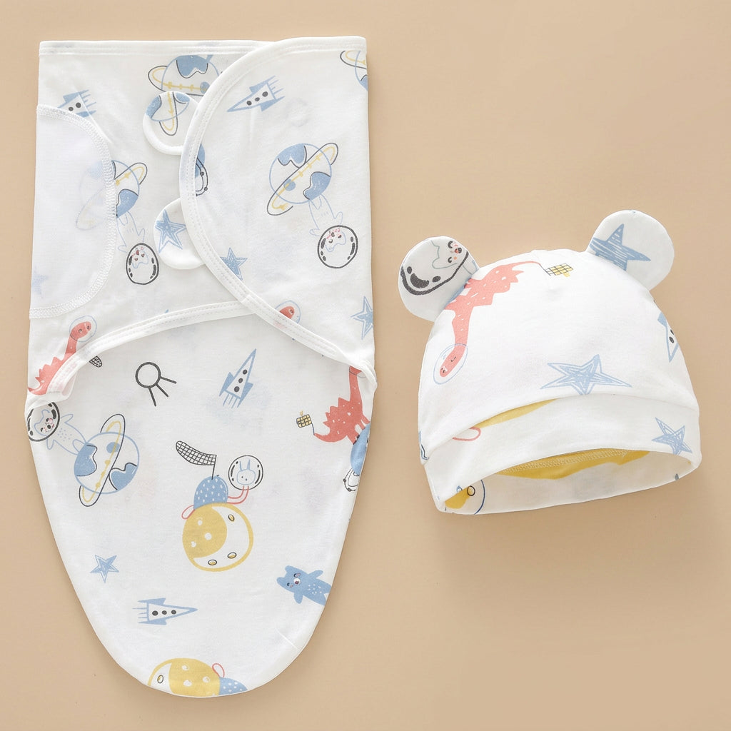 CHASON Baby Blanket Hat Set