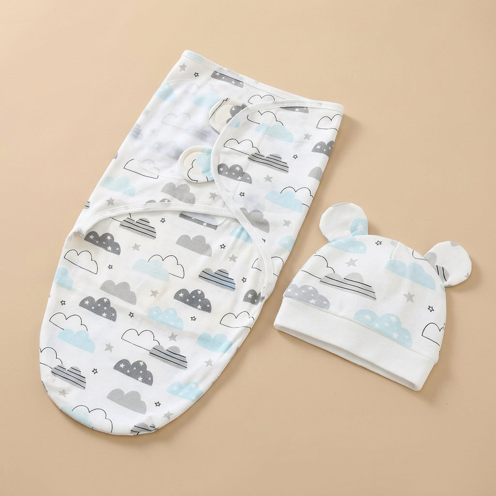 CHASON Baby Blanket Hat Set