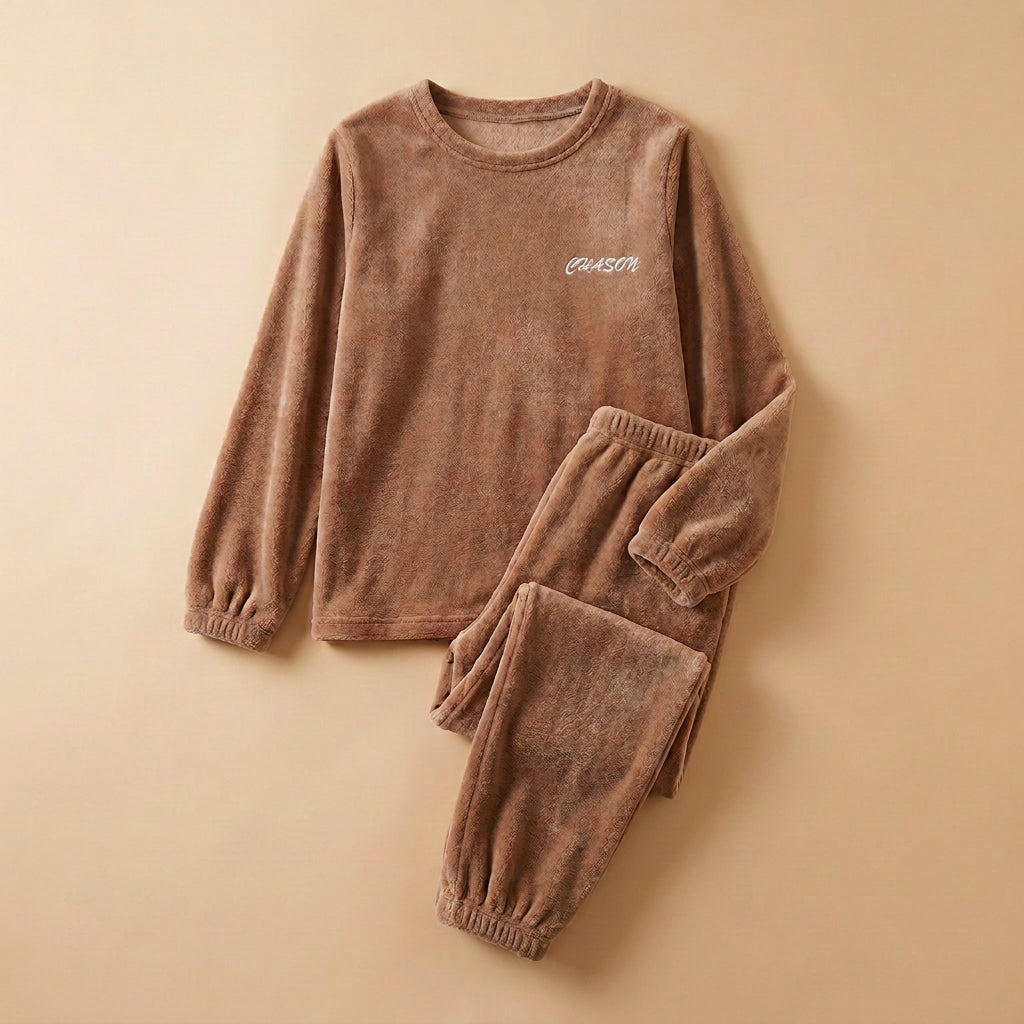 CHASON Women's Warm Pajama Set