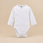 CHASON Long-Sleeve Side-Opening Romper (0–6M)