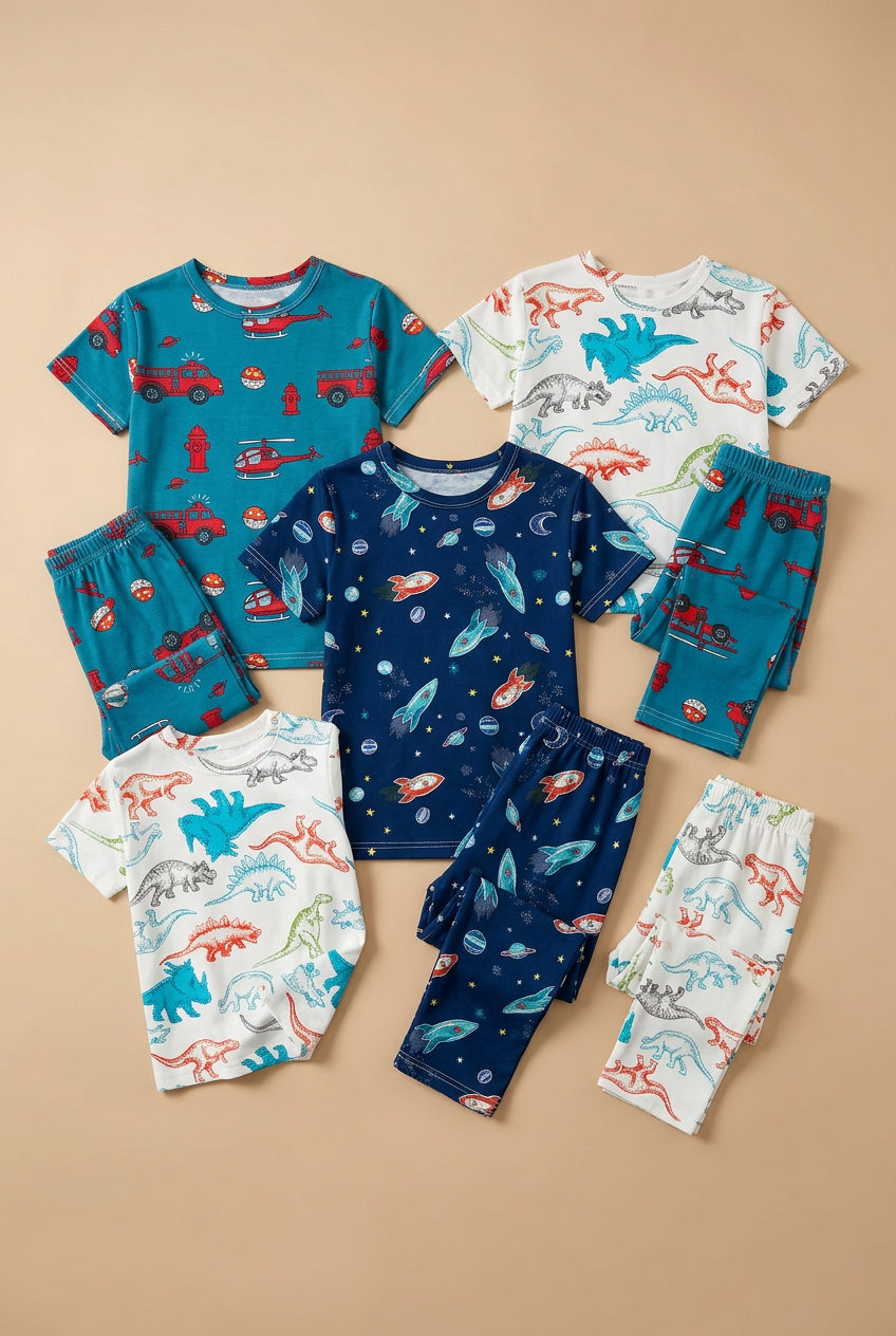 CHASON Kids Printed Short-Sleeve Pajama Set (7-13Y)