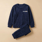 CHASON Men’s Thickened Striped Lounge Set