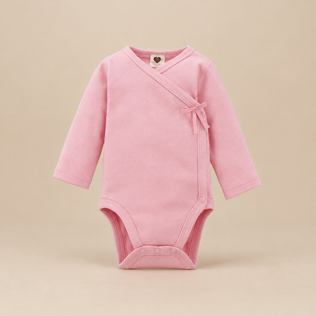 CHASON Long-Sleeve Side-Opening Romper (0–6M)