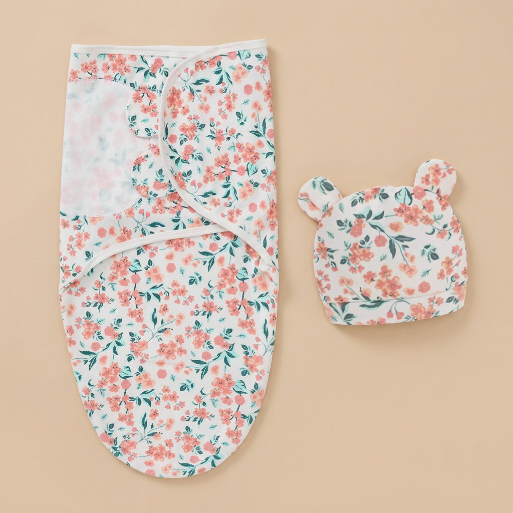 CHASON Baby Blanket Hat Set