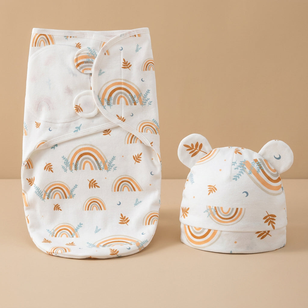 CHASON Baby Blanket Hat Set