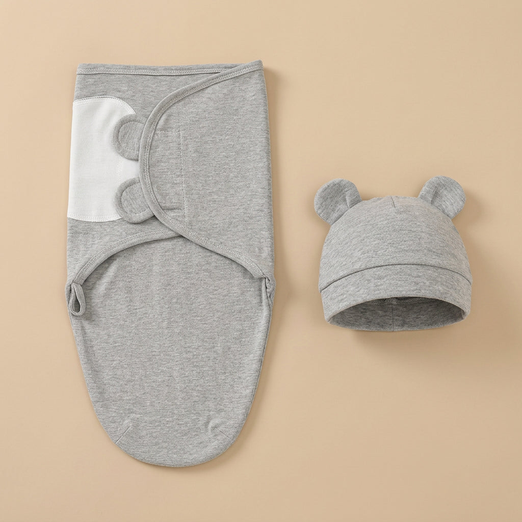 CHASON Baby Blanket Hat Set