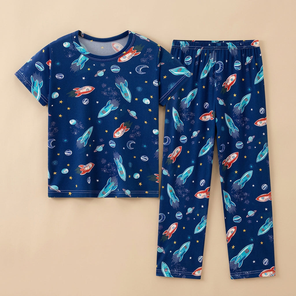 CHASON Kids Printed Short-Sleeve Pajama Set (7-13Y)
