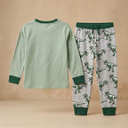 CHASON Kids T-Rex Dinosaur Pajama Set (2-9Y)