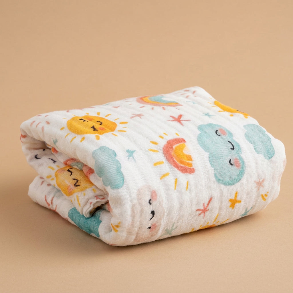 CHASON 6-Layer Muslin Swaddle Blanket