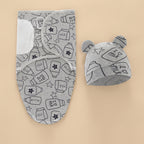 CHASON Baby Blanket Hat Set