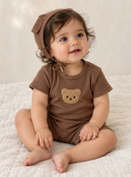 CHASON Short-Sleeve Romper & Hat Set (0–24M)