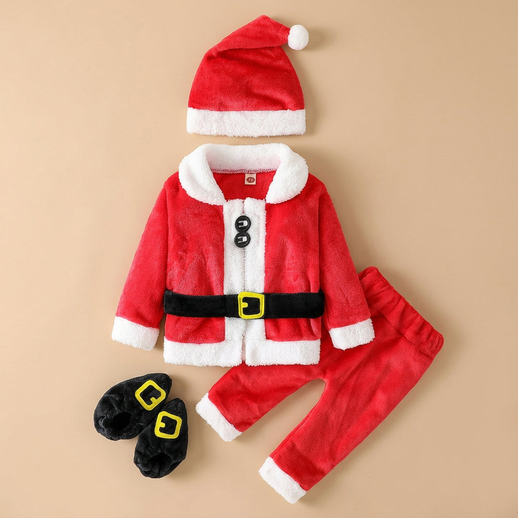 CHASON Baby Christmas Santa Costume (0-12M)