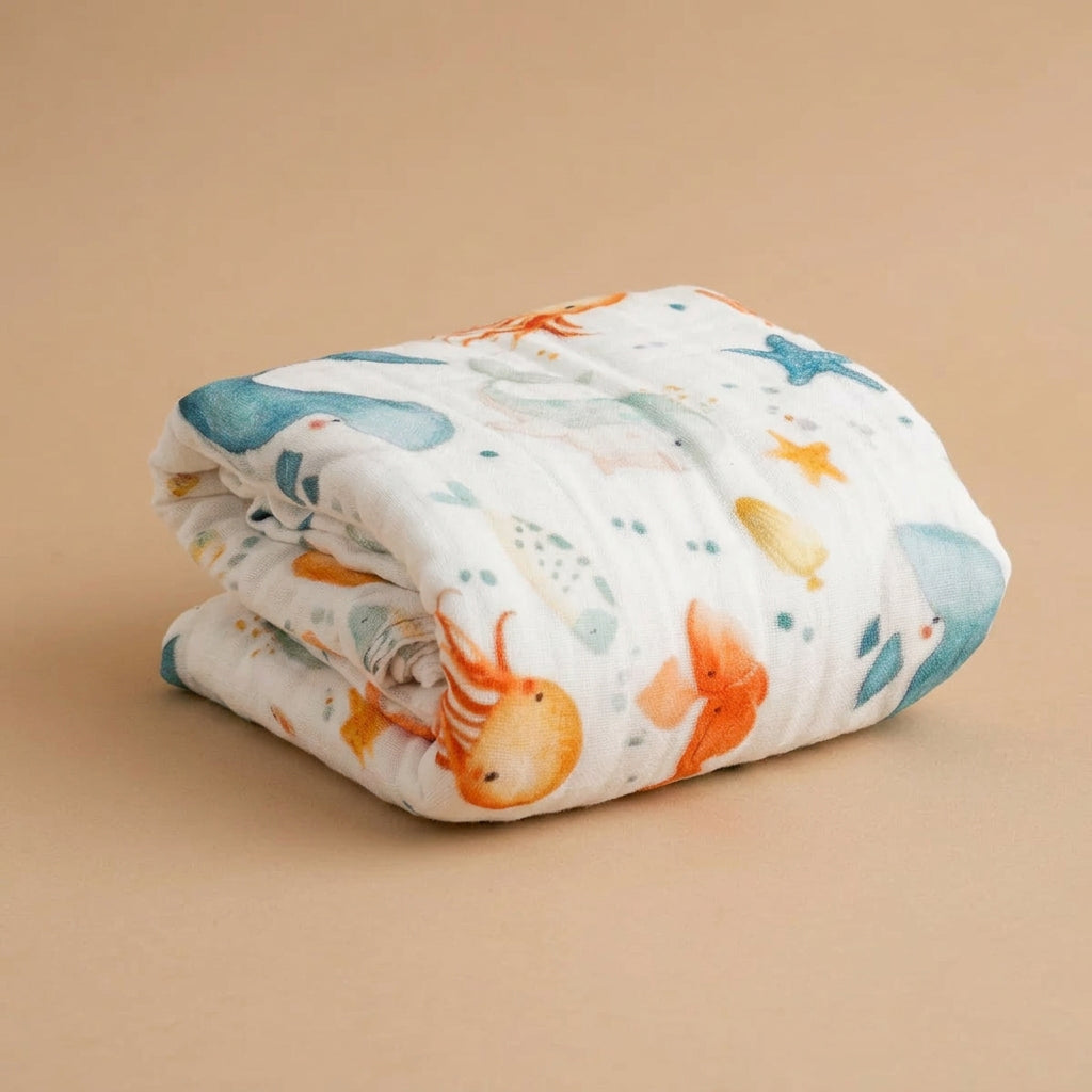 CHASON 6-Layer Muslin Swaddle Blanket