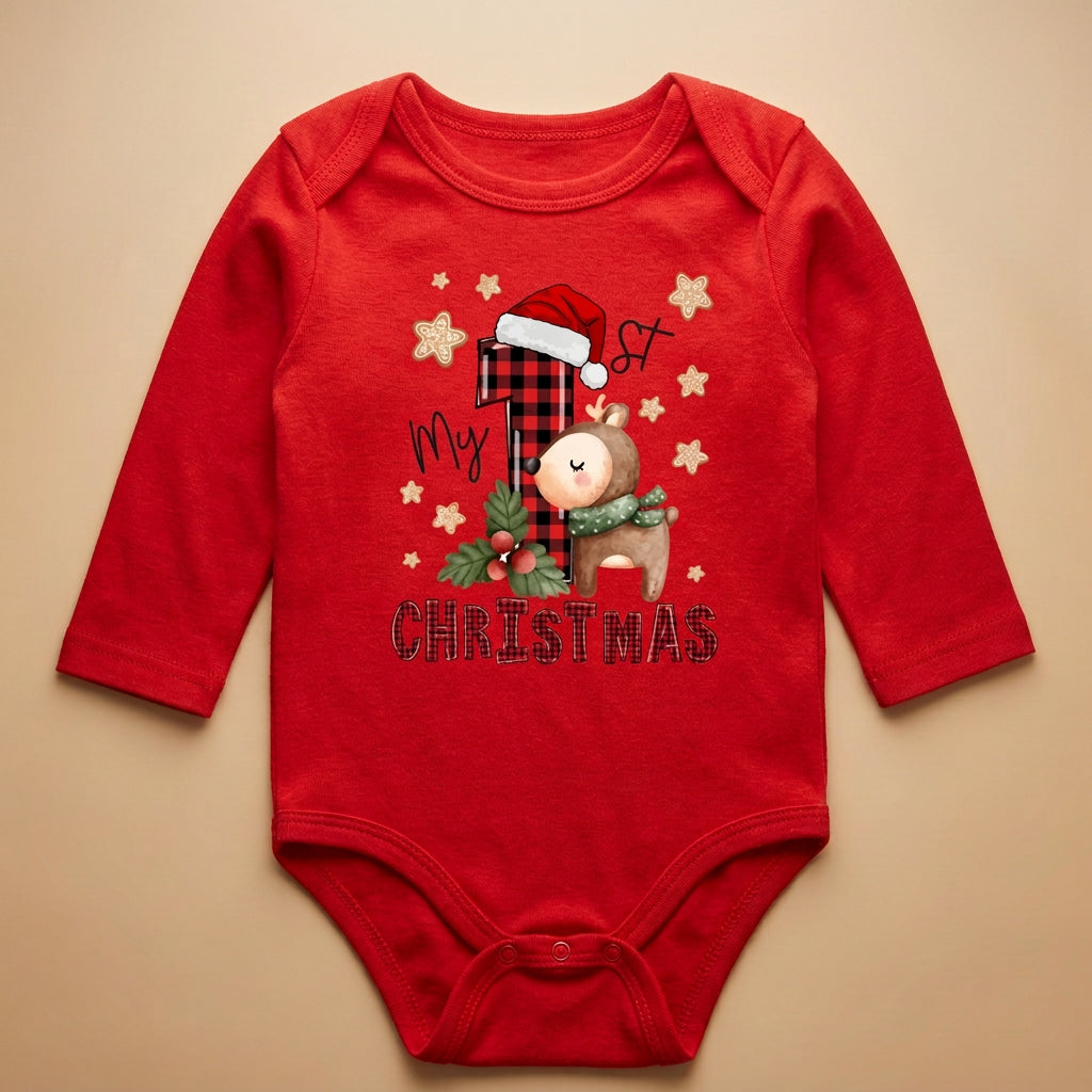 CHASON Baby Red Bodysuit (0-12M)