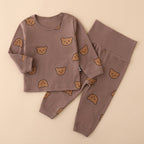 CHASON Baby High-Waist Bear Pajama Set (0-3Y)