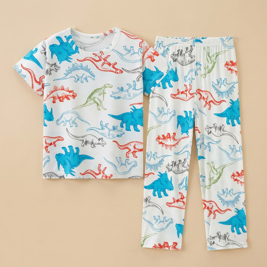 CHASON Kids Printed Short-Sleeve Pajama Set (7-13Y)