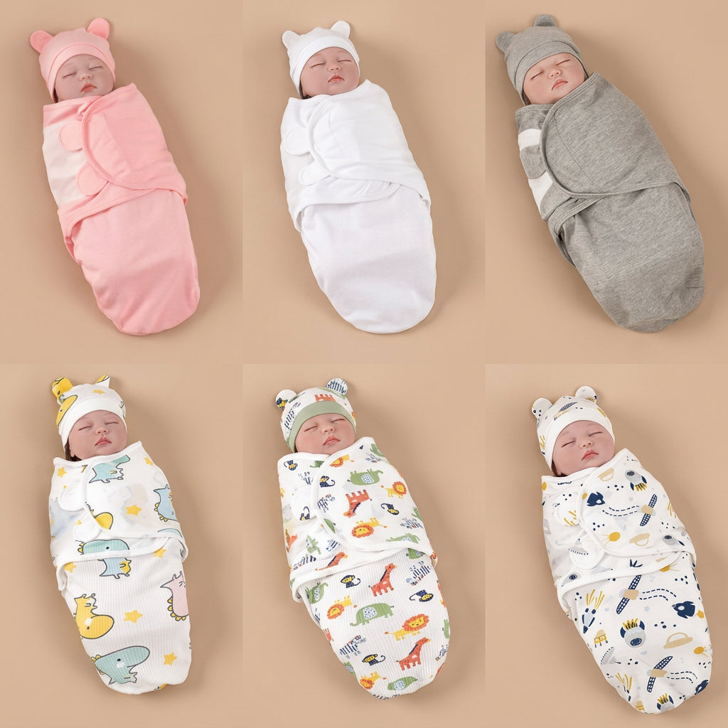 CHASON Baby Blanket Hat Set