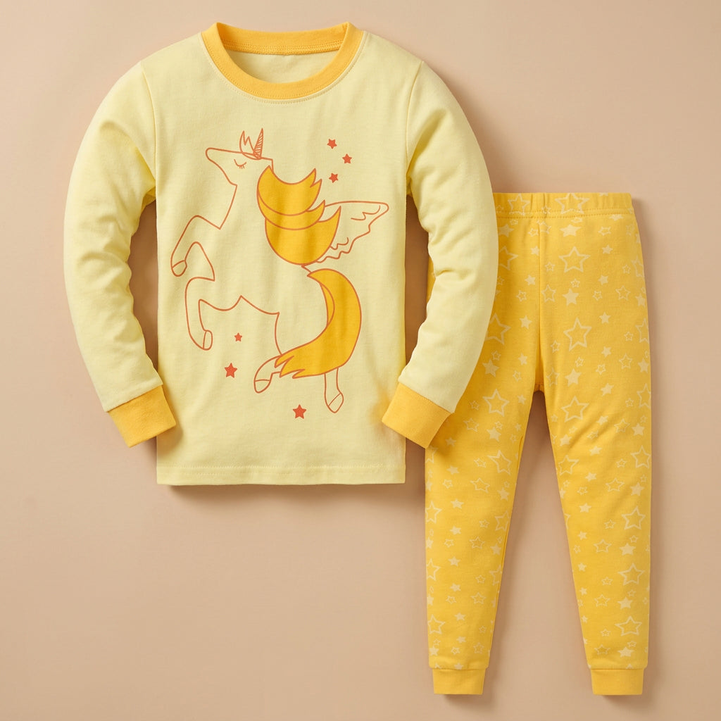 CHASON Girls Classic Long-Sleeve Pajama Set (2-9Y)