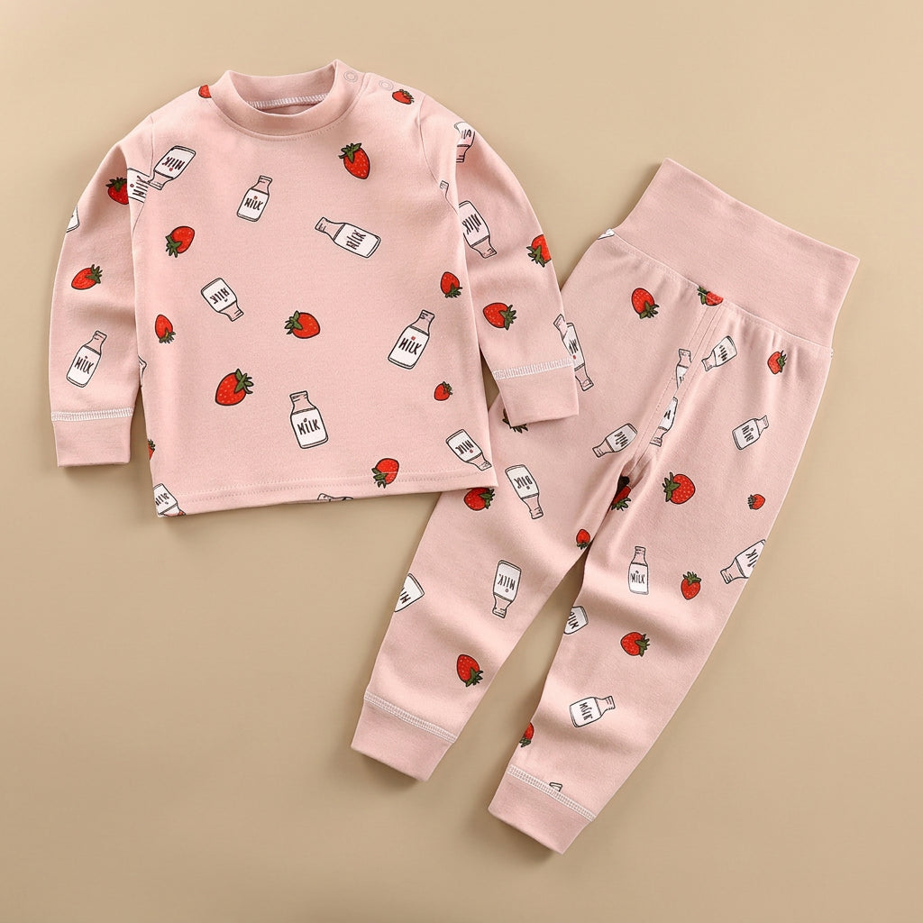 CHASON Kids Cotton High-Waist Pajama Set (9M-6Y)