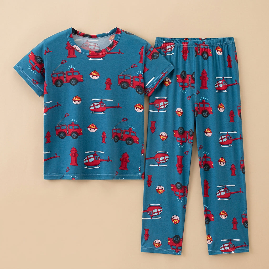 CHASON Kids Printed Short-Sleeve Pajama Set (7-13Y)