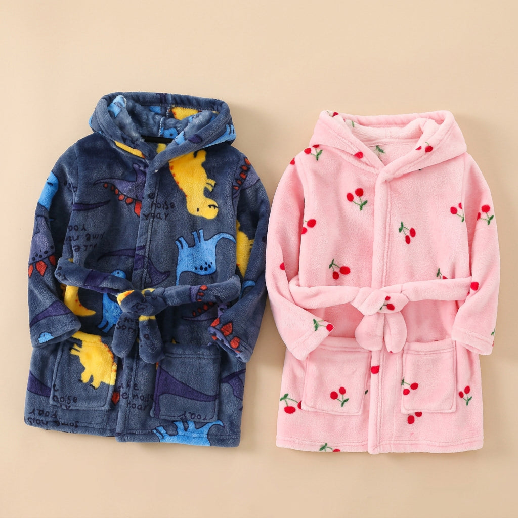 CHASON Kids Flannel Lounge Robe (3-8Y)